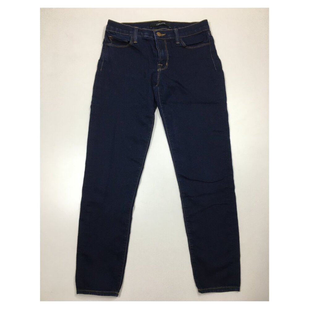 J BRAND Ink Wash Capri 5 Pocket Logo Hardware Cropped Jeans